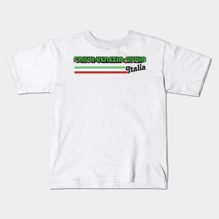 Friuli Venezia Giulia // Italy Region Typography Design Kids T-Shirt